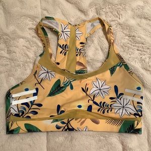 Zyia Floral Reflective Light n Tight Mesh Bra RC